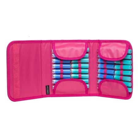 Caso 40 o Homeocase blu marino, bordeaux e rosa