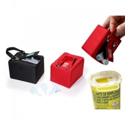 4 tubos contenedores de agujas 2