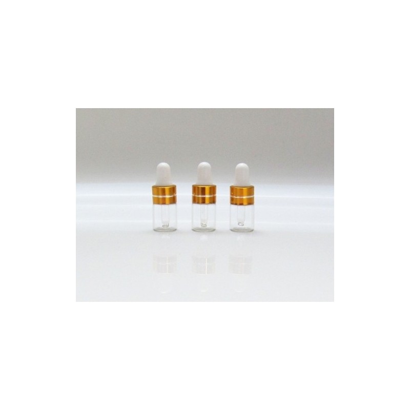 Minibotella gotero 3 ml dorado