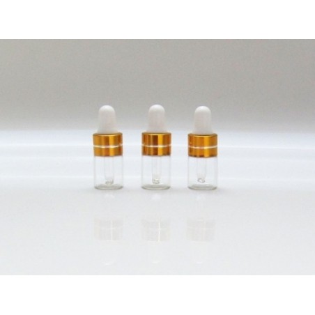 Minibotella gotero 3 ml dorado