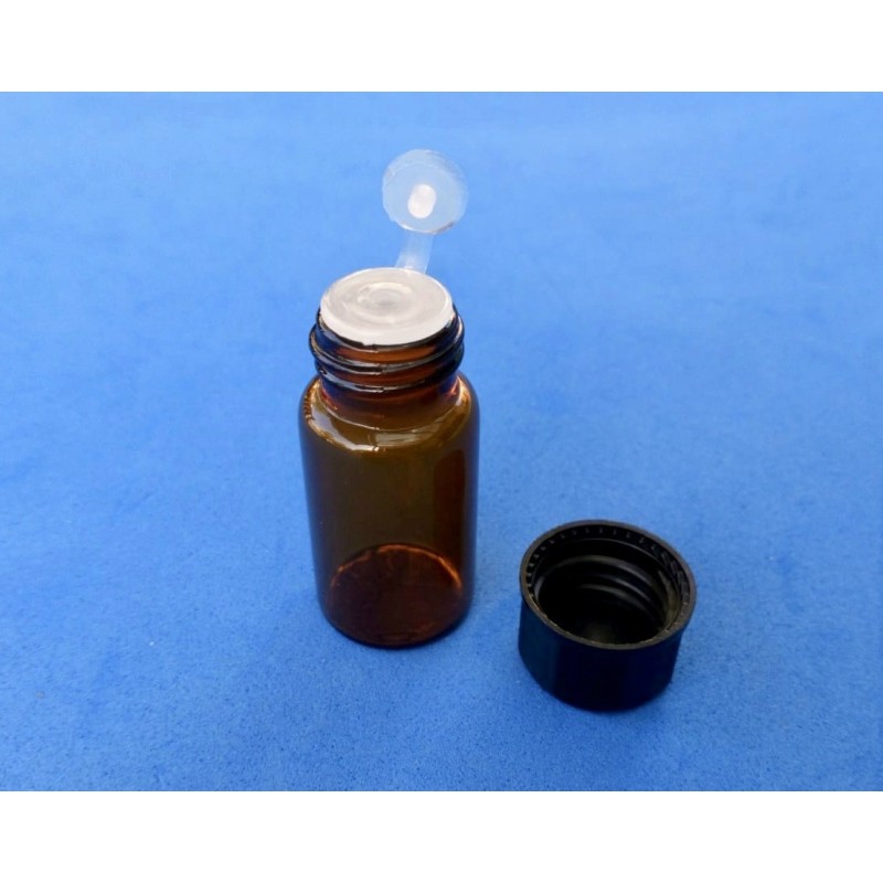 Botella de vidrio ambar rellenable 3 ml