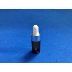 Mini flacon 3 ml avec pipette et capuchon argent 2