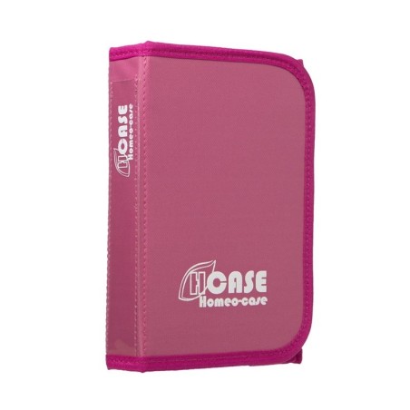 Case 40 ou Homeocase bleu marine, bordeaux et rose